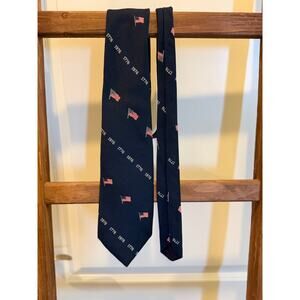 Habano- Navy 1776 1976 flag tie- polyester-bicentennial